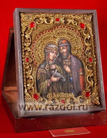 Петр и Феврония, с голубем